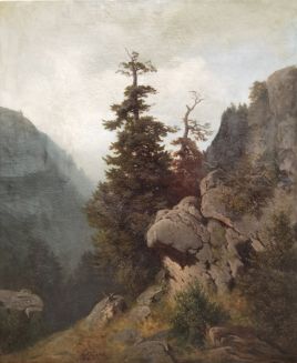 Горный пейзаж Фрише Генрих Людвиг